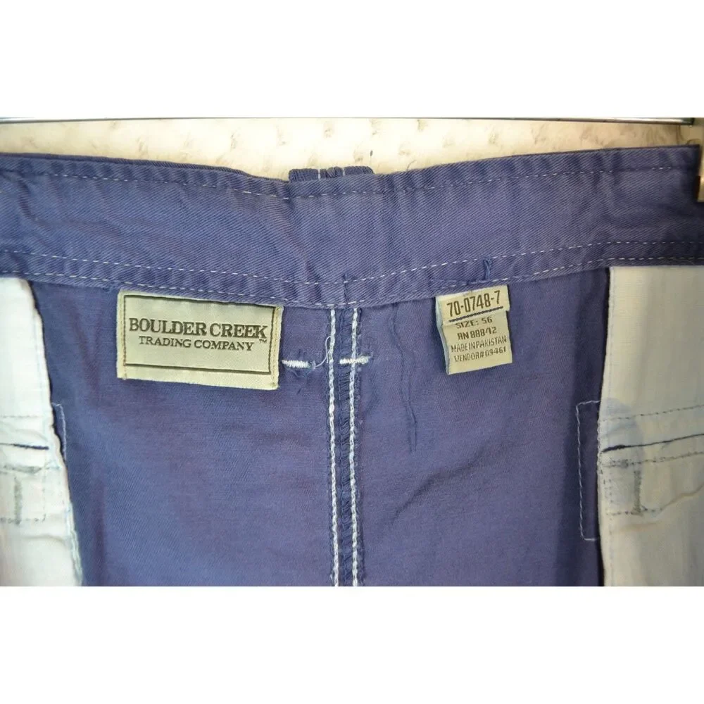 Boulder Creek Men's 56 Blue Cargo 14